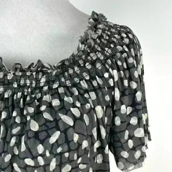 Express top XS polkadot ruched waist lightweight - Picture 8 of 8